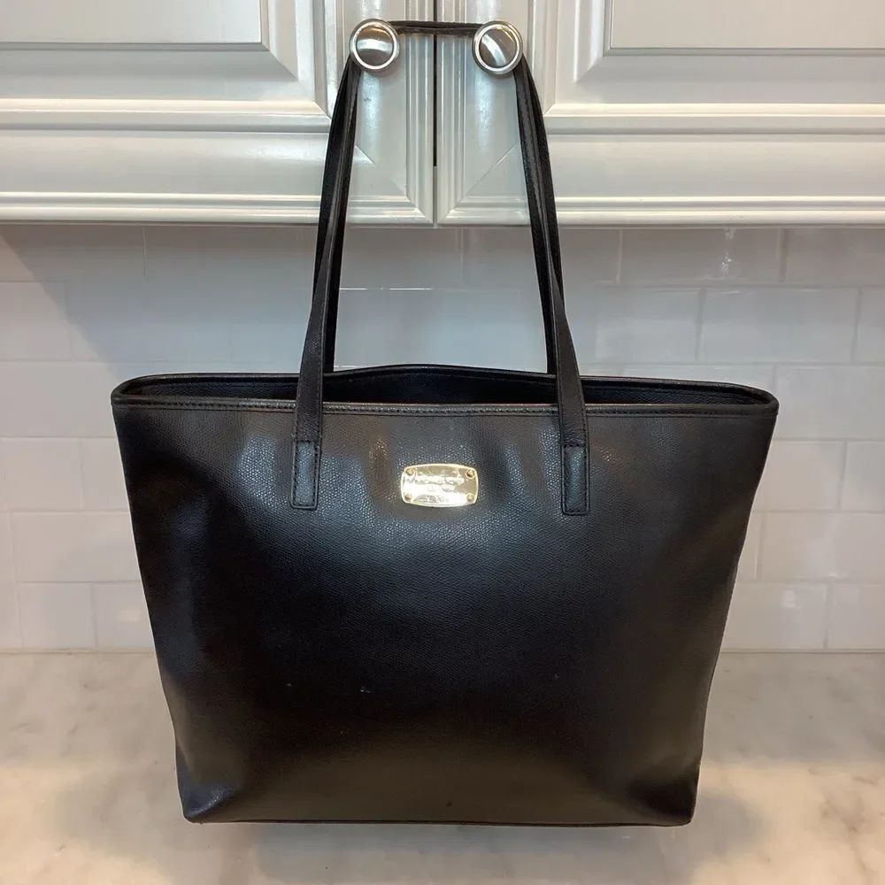Michael Kors Bag Purse Handbag Leather Jet Set CarryAll Tote Shoulder Pocketbook